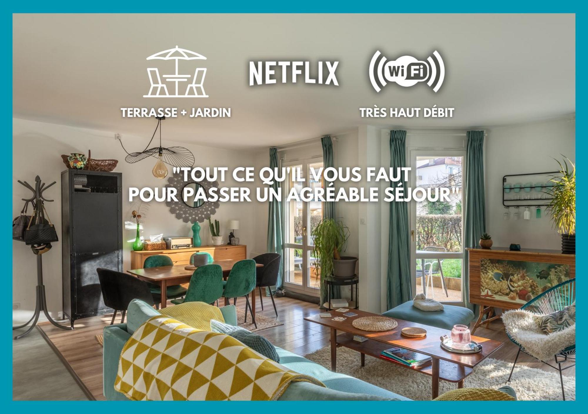 T3 Calme - Ideal Famille & Pros - Parking - Jardin - Wifi - Netflix Besancon Exterior photo